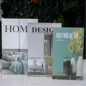 kit de Livros Decorativos 3 Peças