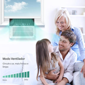 Arcondicionado de Ventana de 10,000 BTU: habilitado para WiFi, operação silenciosa, compatível com a janela (largura do peitoril de até 28 cm)