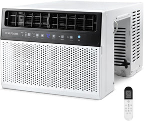Arcondicionado de Ventana de 10,000 BTU: habilitado para WiFi, operação silenciosa, compatível com a janela (largura do peitoril de até 28 cm)