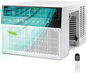Arcondicionado de Ventana de 10,000 BTU: habilitado para WiFi, operação silenciosa, compatível com a janela (largura do peitoril de até 28 cm)