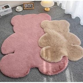 Tapete de Pelúcia Formato de Urso