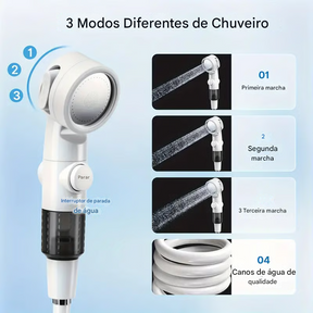 Chuveiro Elétrico Portátil para Acampamento ao Ar Livre